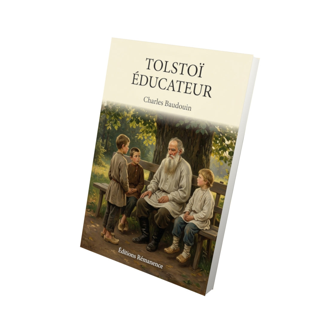 Livre Tolstoï éducateur par Charles Baudouin - Vue 3D - Editions Remanence