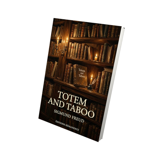 Livre Totem and Taboo – Sigmund Freud - Vue 3D - Editions Remanence