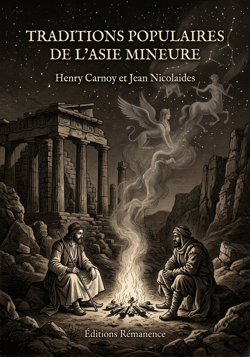 Livre Traditions populaires de l’Asie Mineure par Henry Carnoy et Jean Nicolaides - Couverture - Editions Remanence
