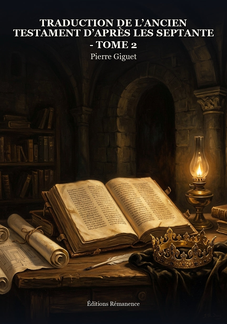 Livre Traduction de l’Ancien Testament d’après les Septante - Tome 2 par Pierre Giguet - Couverture - Editions Remanence