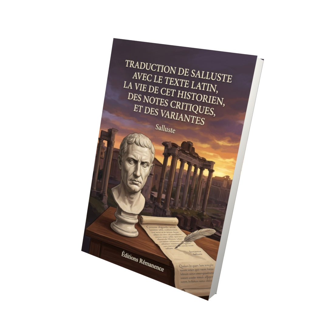 Livre Traduction de Salluste avec le texte latin, la vie de cet historien, des notes critiques, et des variantes par Salluste - Vue 3D - Editions Remanence