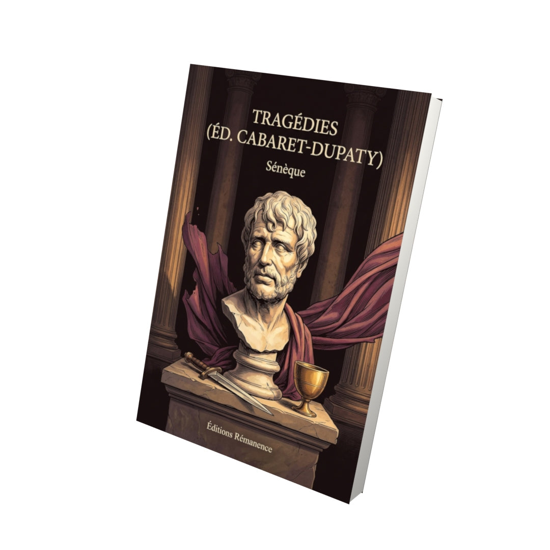 Livre Tragédies (éd. Cabaret-Dupaty) par Sénèque - Vue 3D - Editions Remanence