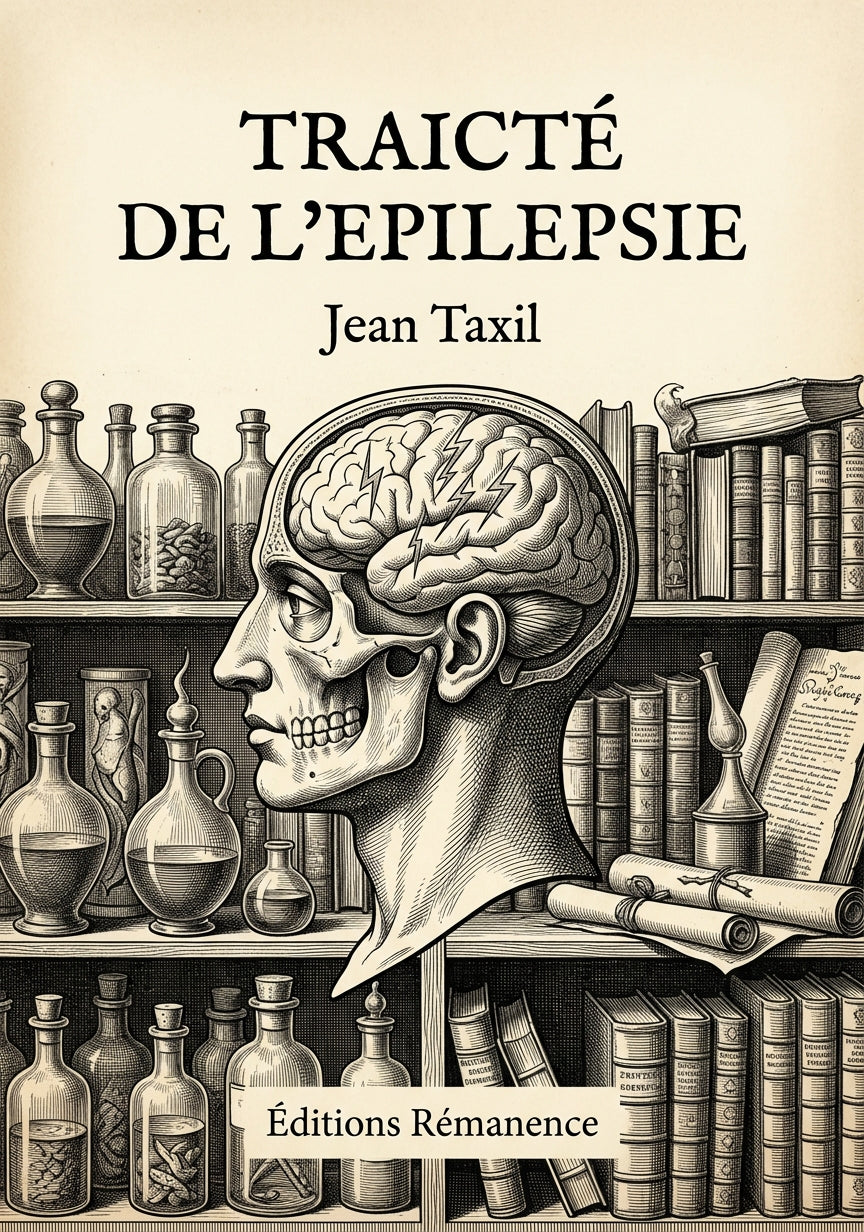 Livre Traicté de l'Epilepsie par Jean Taxil - Couverture - Editions Remanence