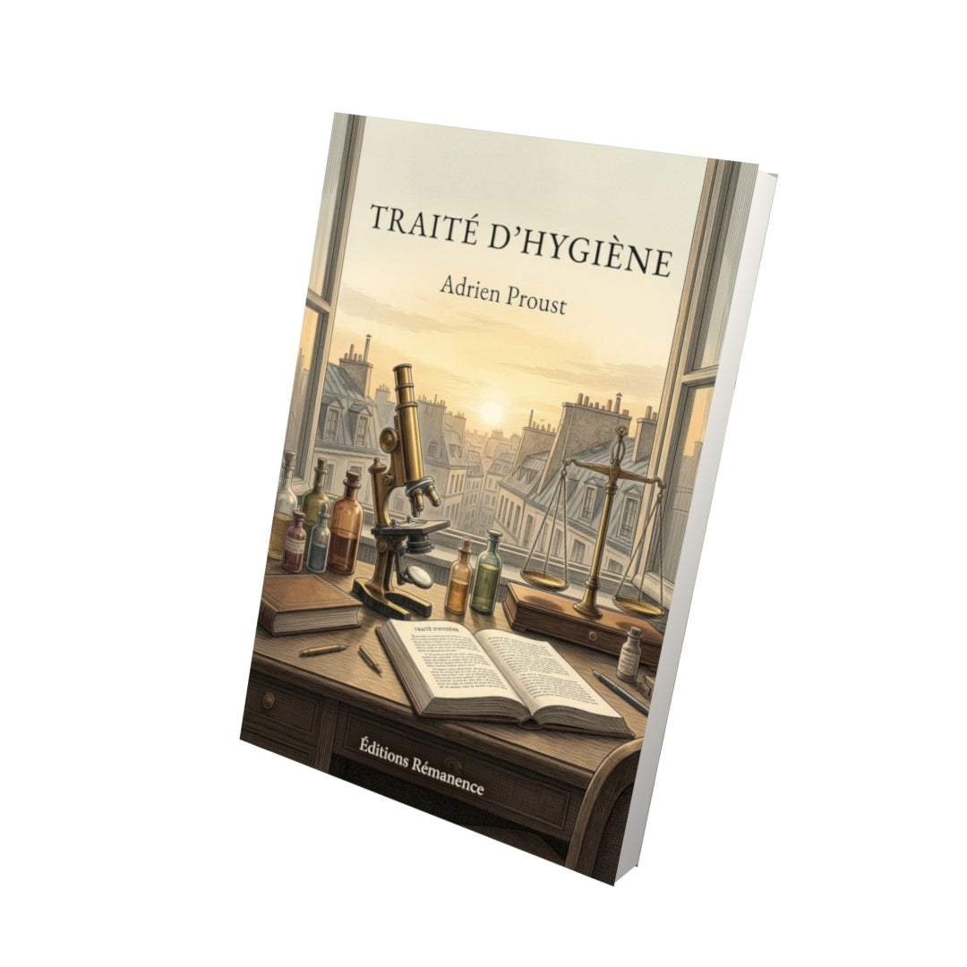 Livre Traité d'hygiène par Adrien Proust - Vue 3D - Editions Remanence