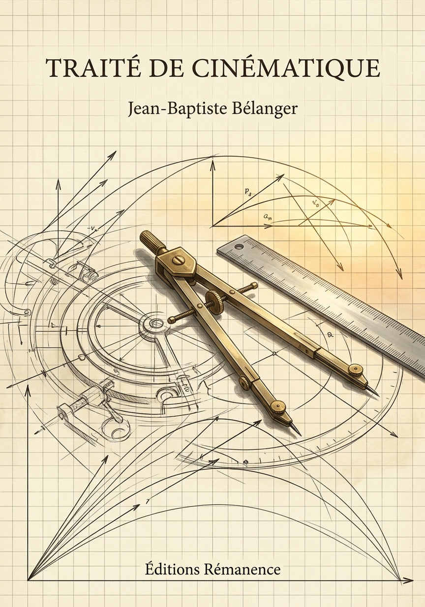 Livre Traité de cinématique par Jean-Baptiste Bélanger - Couverture - Editions Remanence