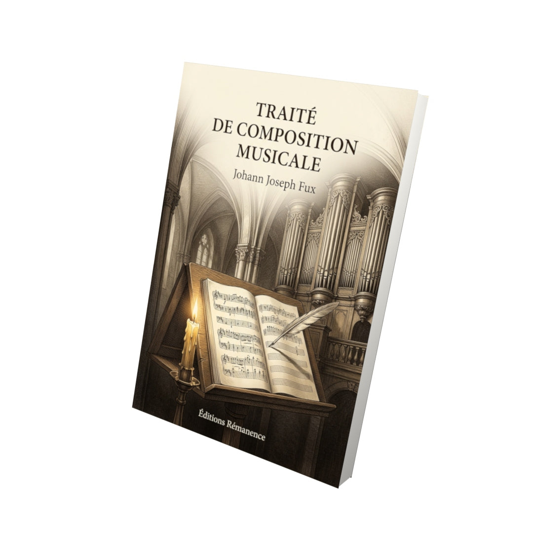 Livre Traité de Composition Musicale par Johann Joseph Fux - Vue 3D - Editions Remanence