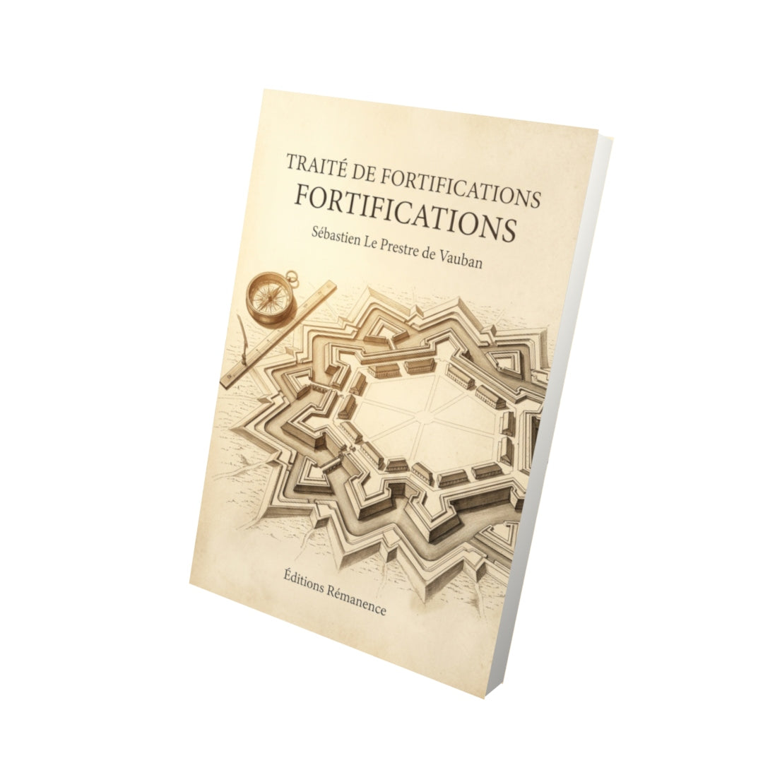 Livre Traité de fortifications par Sébastien Le Prestre de Vauban - Vue 3D - Editions Remanence
