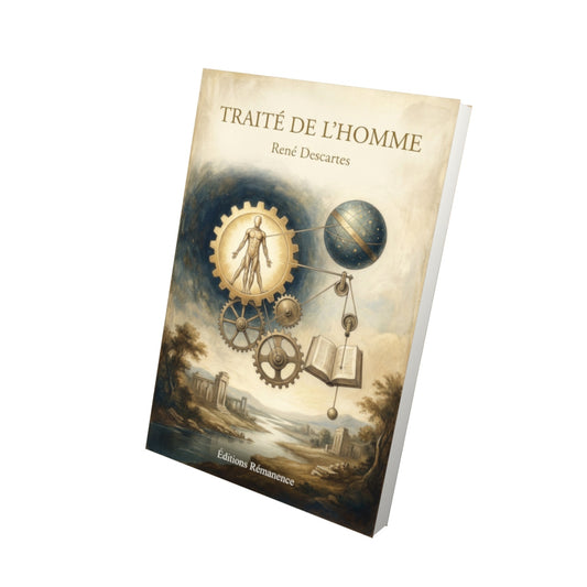 Livre Traité de l'homme – René Descartes - Vue 3D - Editions Remanence