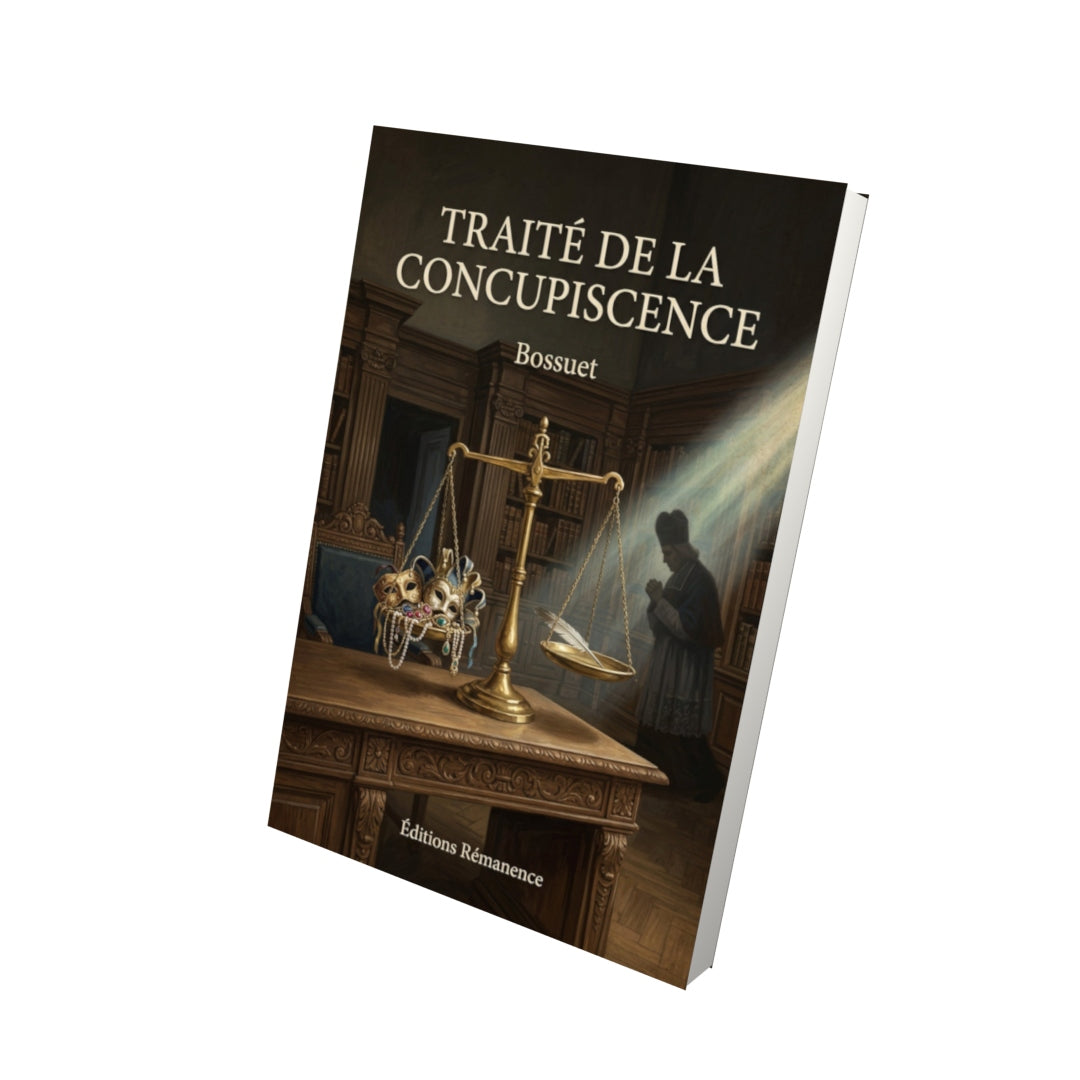 Livre Traité de la concupiscence - Bossuet - Vue 3D - Editions Remanence