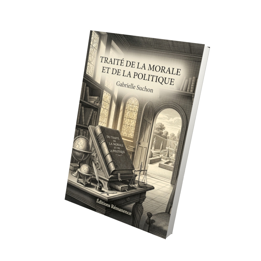 Livre Traité de la morale et de la politique par Gabrielle Suchon - Vue 3D - Editions Remanence