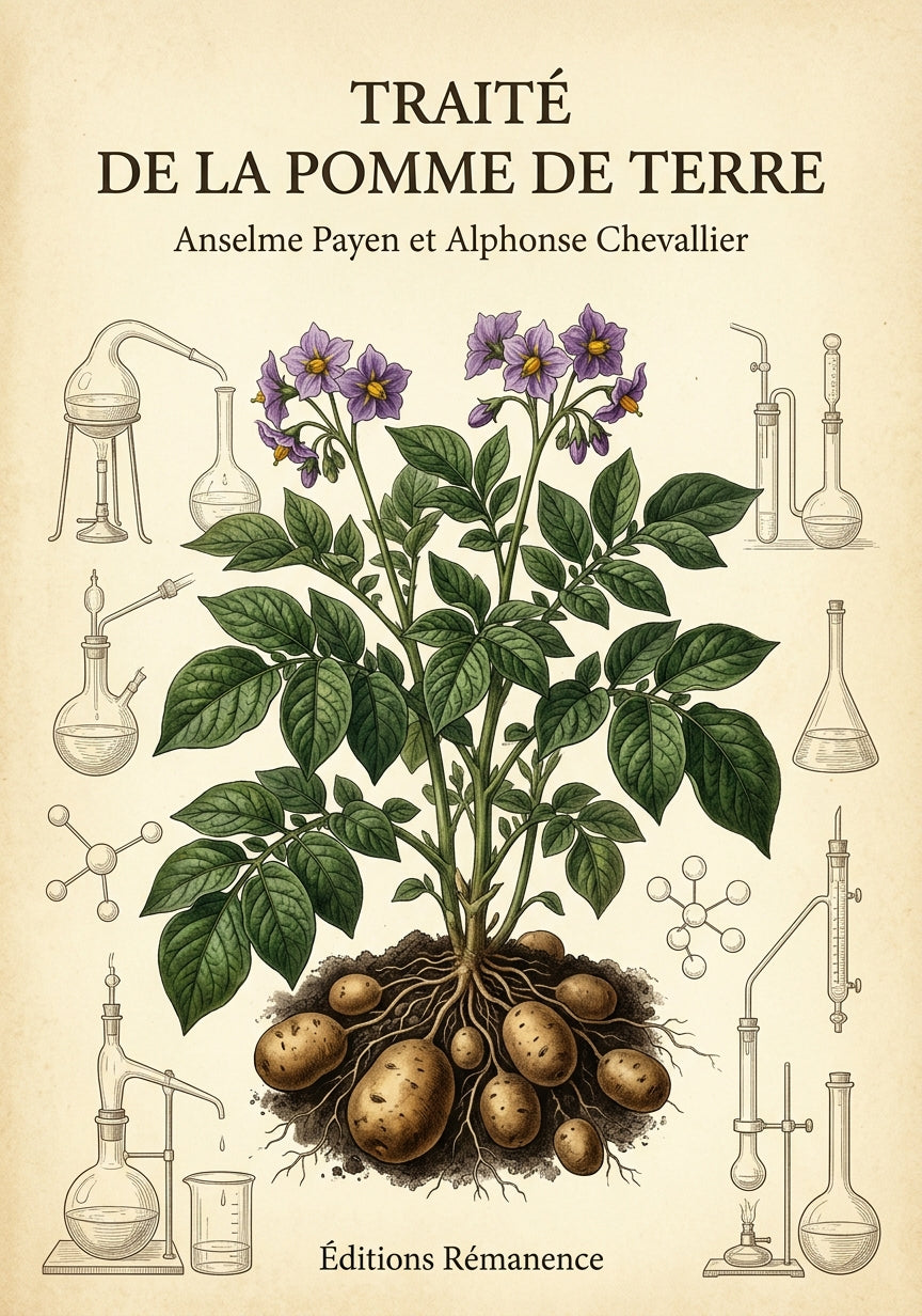 Livre Traité de la pomme de terre par Anselme Payen et Alphonse Chevallier - Couverture - Editions Remanence