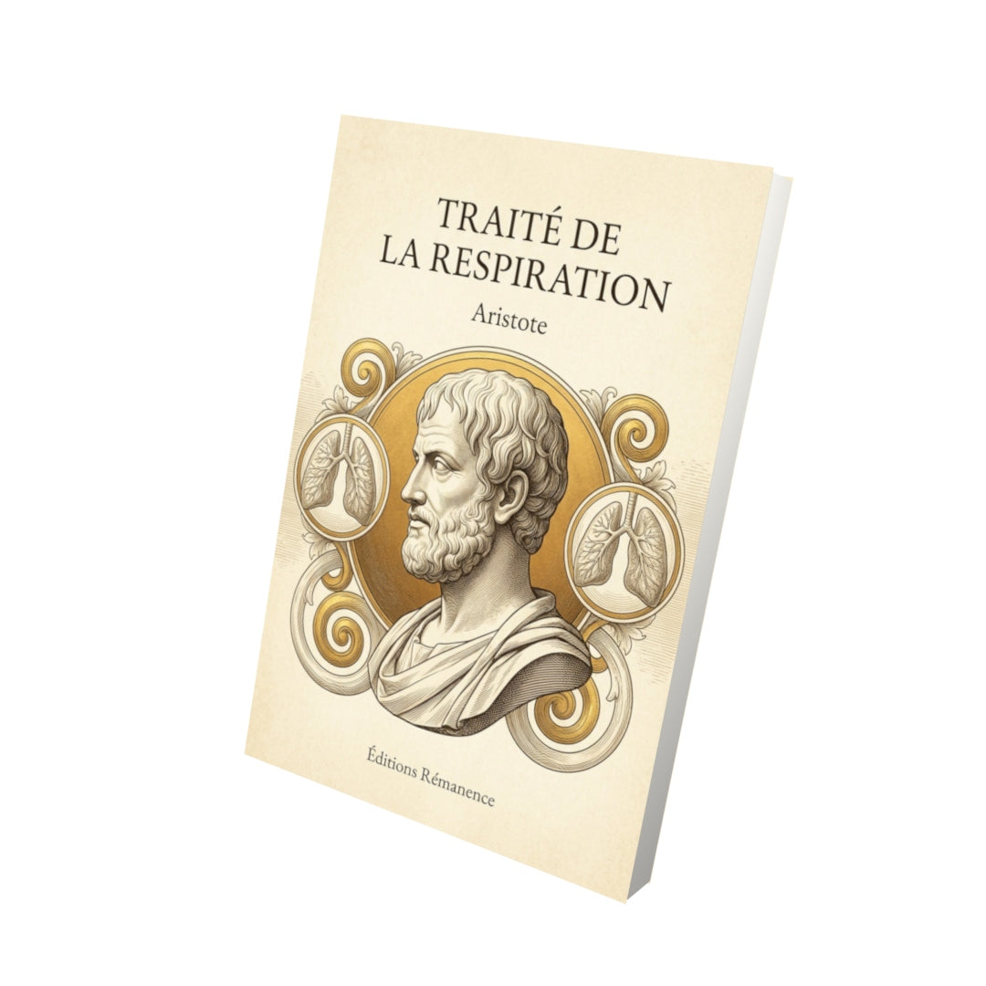 Livre Traité de la respiration - Aristote - Vue 3D - Editions Remanence