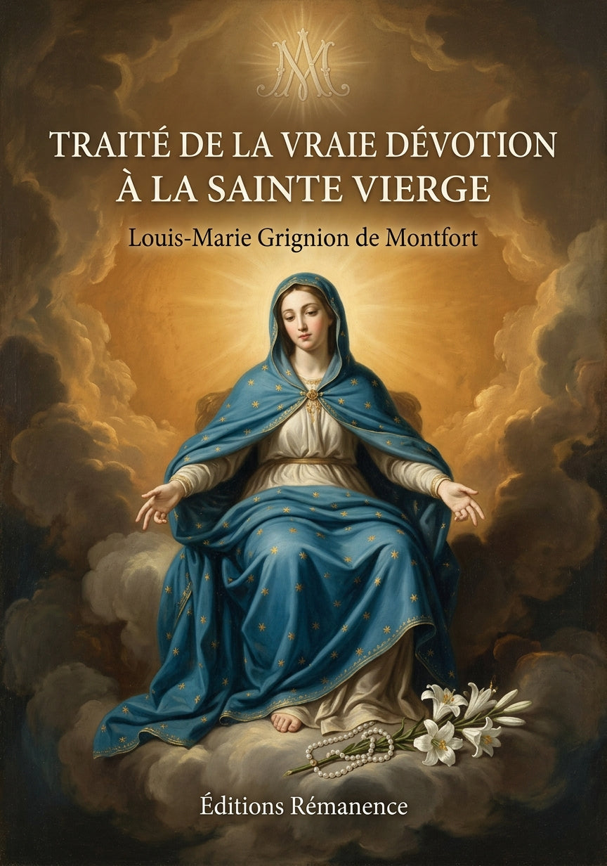 Livre Traité de la vraie dévotion à la Sainte Vierge par Louis-Marie Grignion de Montfort - Couverture - Editions Remanence