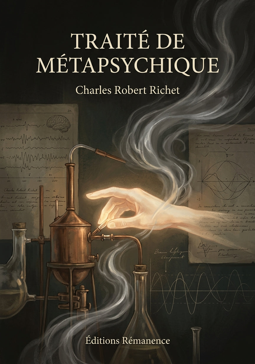 Livre Traité de métapsychique par Charles Robert Richet - Couverture - Editions Remanence