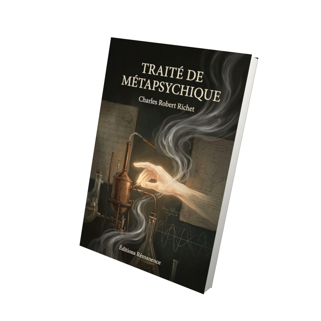 Livre Traité de métapsychique par Charles Robert Richet - Vue 3D - Editions Remanence