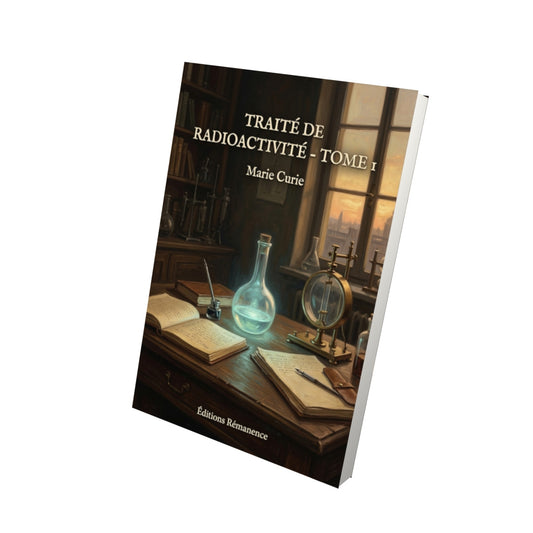 Livre Traité de radioactivité - Tome 1 par Marie Curie - Vue 3D - Editions Remanence