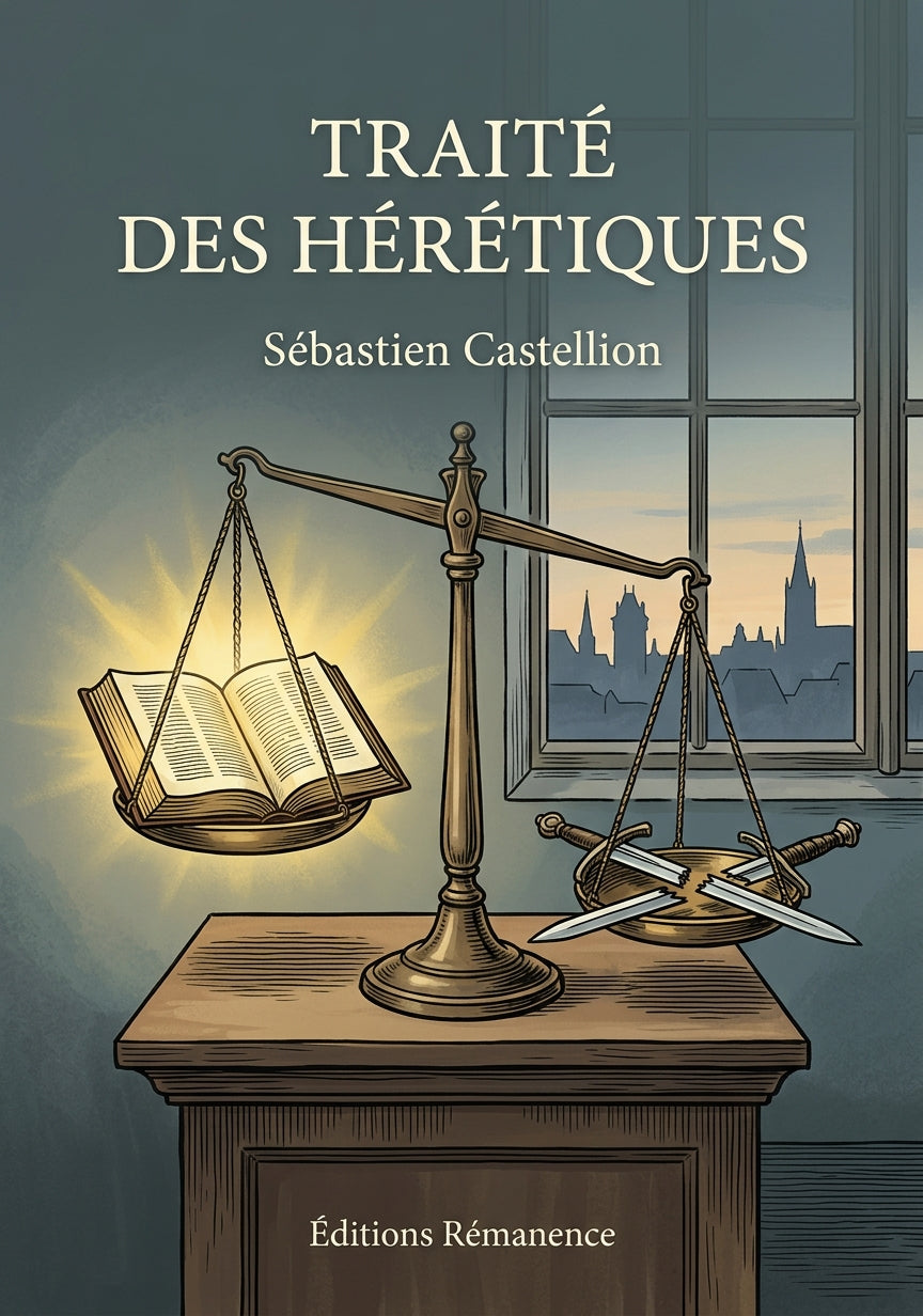 Livre Traité des hérétiques par Sébastien Castellion - Couverture - Editions Remanence