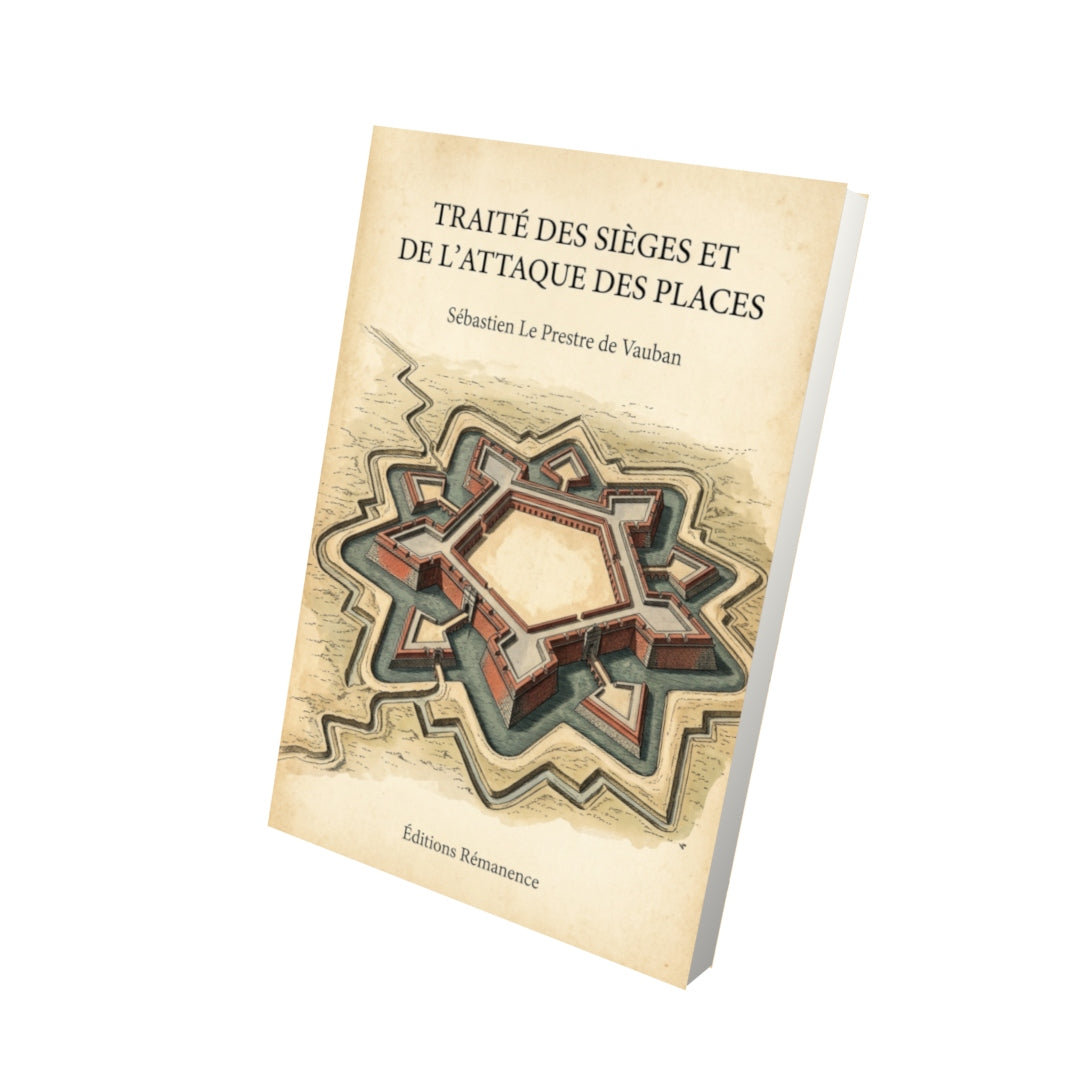 Livre Traité des sièges et de l’attaque des places par Sébastien Le Prestre de Vauban - Vue 3D - Editions Remanence