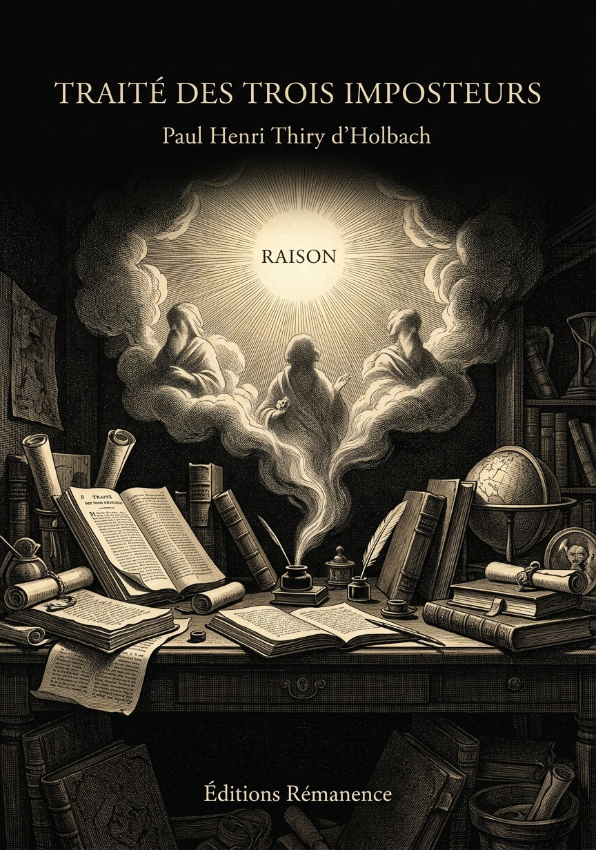 Livre Traité des trois imposteurs par Paul Henri Thiry d’Holbach - Couverture - Editions Remanence
