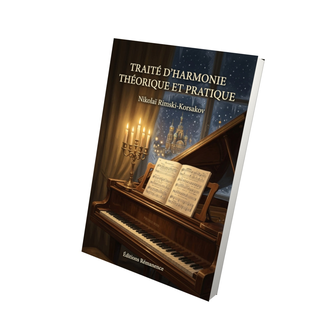 Livre Traité d’harmonie théorique et pratique par Nikolaï Rimski-Korsakov - Vue 3D - Editions Remanence
