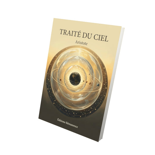 Livre Traité du Ciel par Aristote - Vue 3D - Editions Remanence