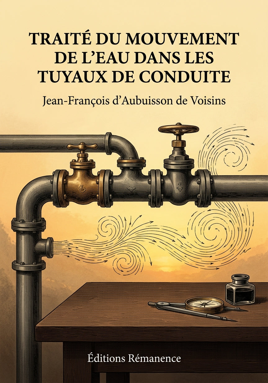 Livre Traité du mouvement de l'eau dans les tuyaux de conduite par Jean-François d'Aubuisson de Voisins - Couverture - Editions Remanence