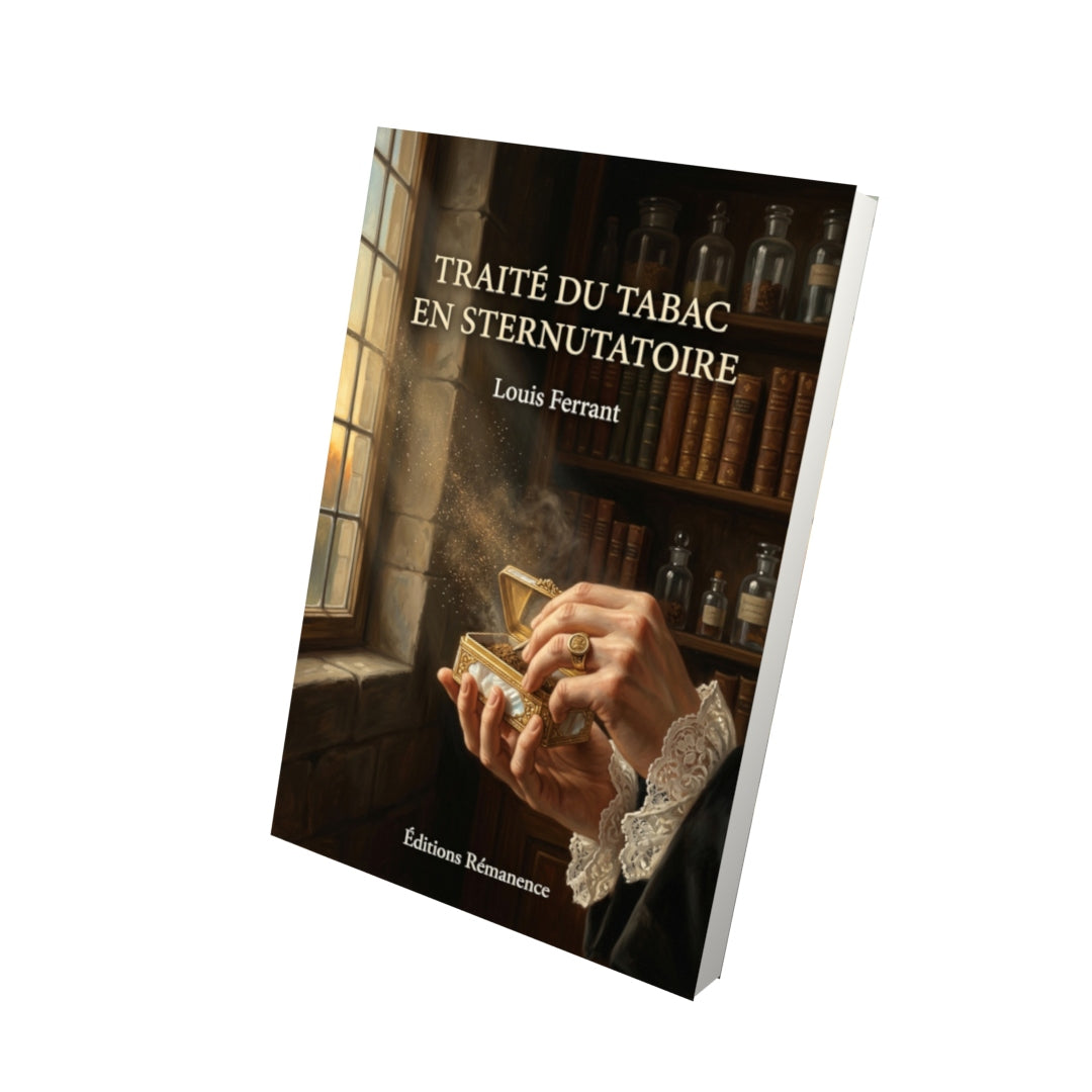 Livre Traité du tabac en sternutatoire par Louis Ferrant - Vue 3D - Editions Remanence