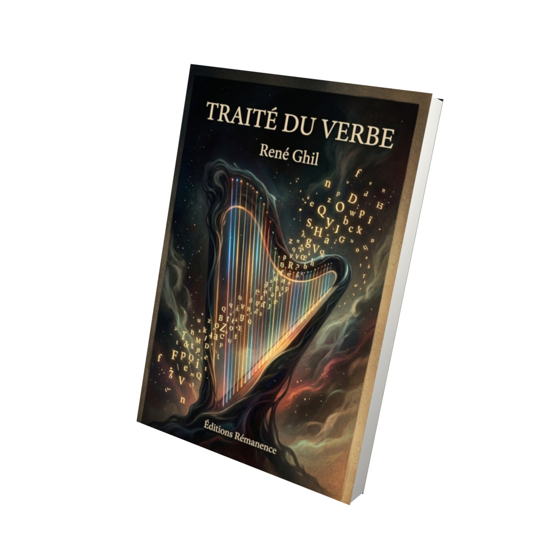 Livre Traité du verbe par René Ghil - Vue 3D - Editions Remanence