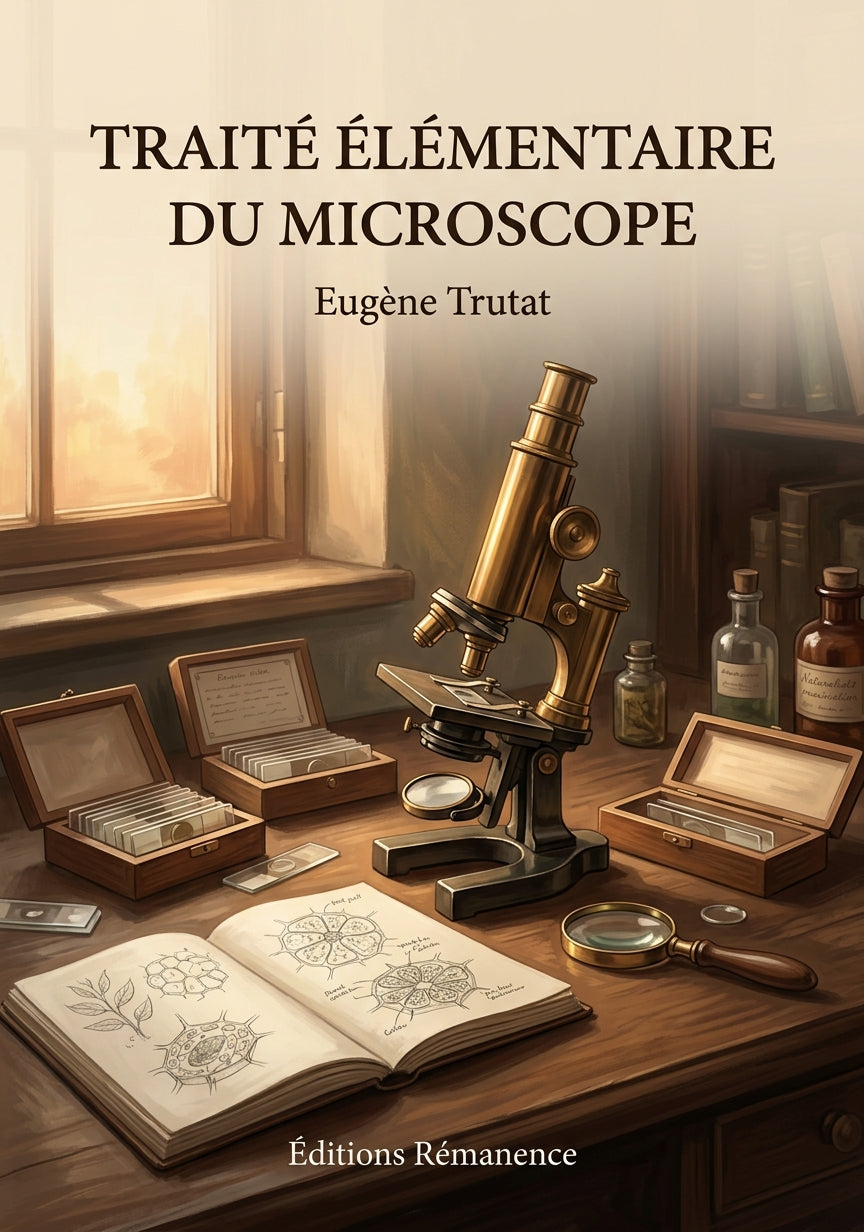 Livre Traité élémentaire du microscope par Eugène Trutat - Couverture - Editions Remanence