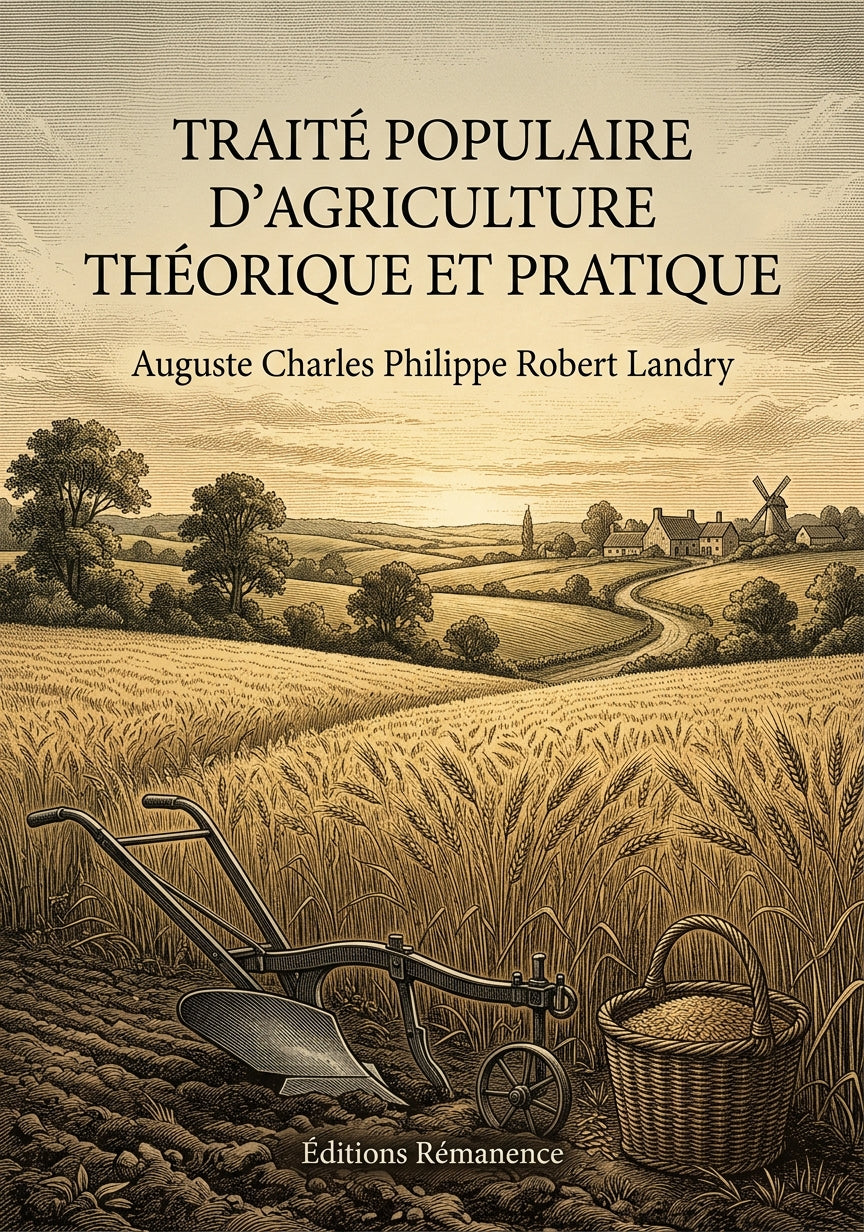 Livre Traité populaire d’agriculture théorique et pratique par Auguste Charles Philippe Robert Landry - Couverture - Editions Remanence