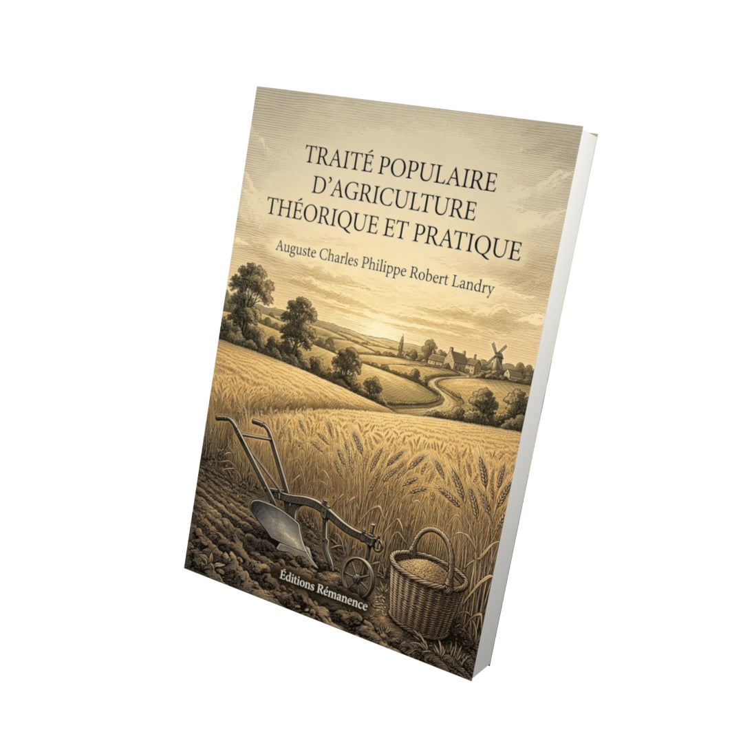 Livre Traité populaire d’agriculture théorique et pratique par Auguste Charles Philippe Robert Landry - Vue 3D - Editions Remanence