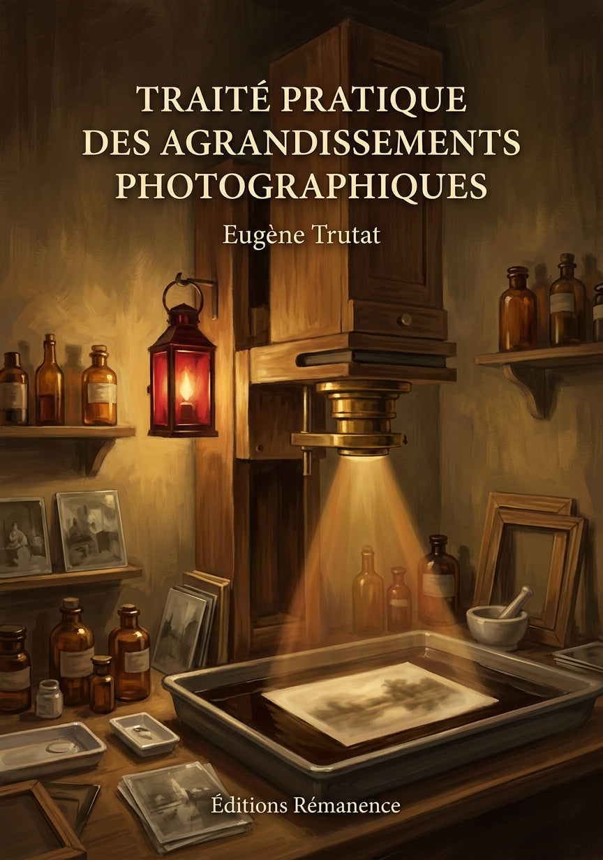 Livre Traité pratique des agrandissements photographiques par Eugène Trutat - Couverture - Editions Remanence
