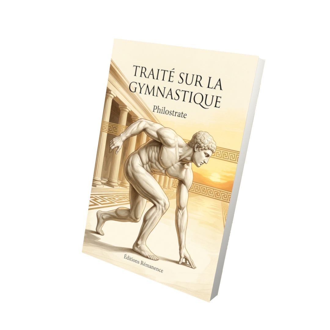 Livre Traité sur la gymnastique par Philostrate - Vue 3D - Editions Remanence