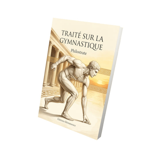 Livre Traité sur la gymnastique par Philostrate - Vue 3D - Editions Remanence