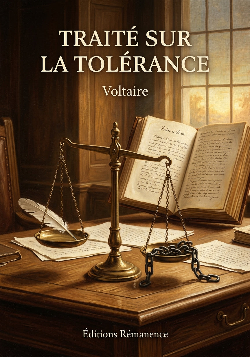 Livre Traité sur la tolérance par Voltaire - Couverture - Editions Remanence