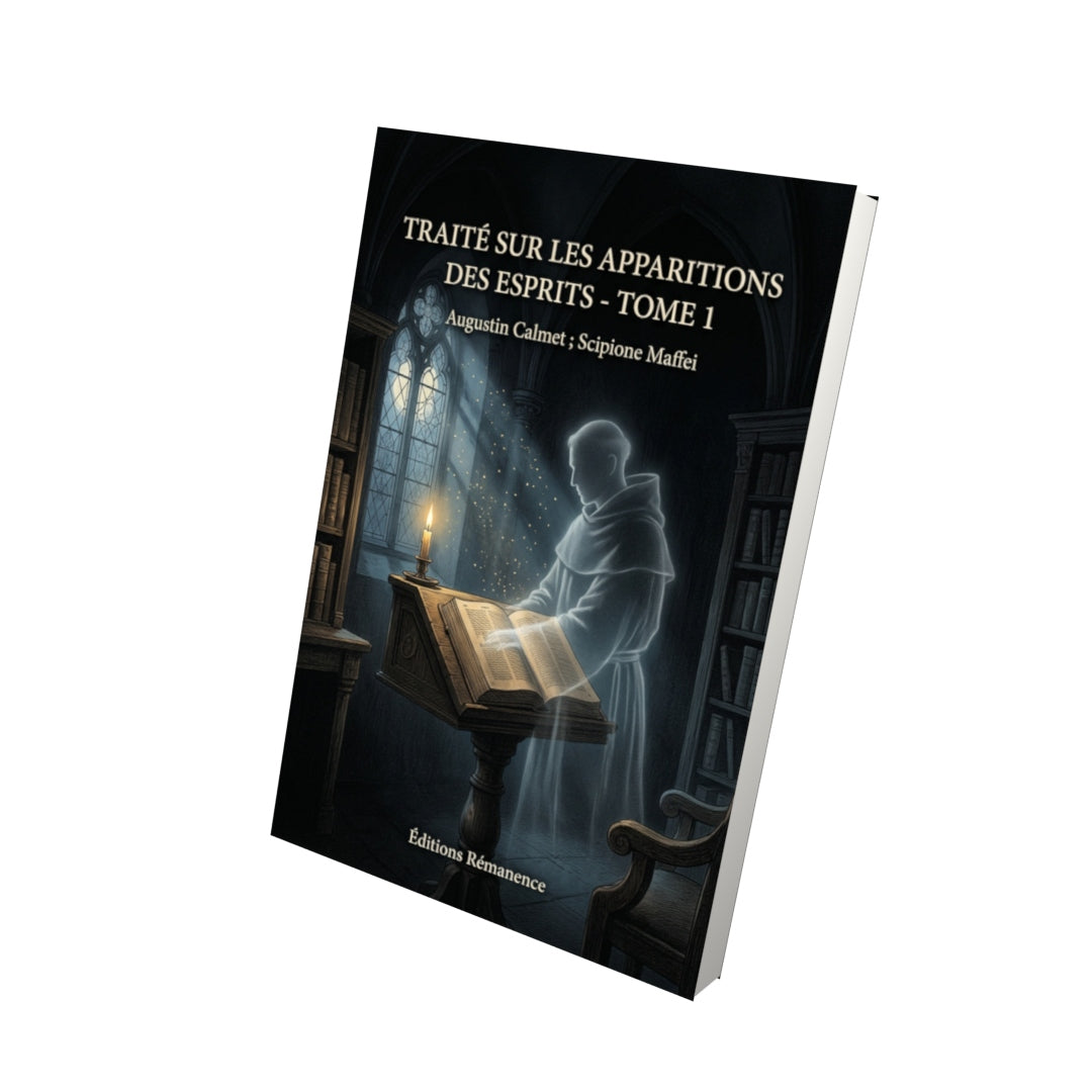Livre Traité sur les apparitions des esprits - Tome 1 par Augustin Calmet ; Scipione Maffei - Vue 3D - Editions Remanence
