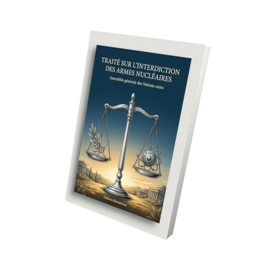 Livre Traité sur l’interdiction des armes nucléaires par Assemblée générale des Nations unies - Vue 3D - Editions Remanence
