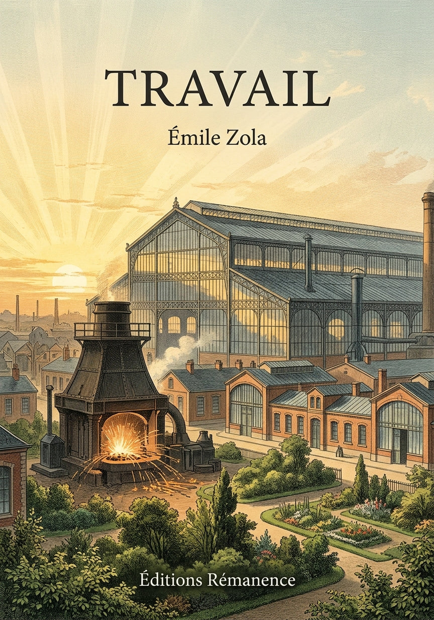 Livre Travail par Émile Zola - Couverture - Editions Remanence