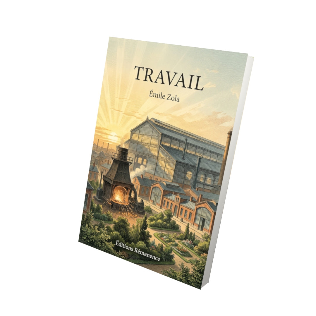 Livre Travail par Émile Zola - Vue 3D - Editions Remanence