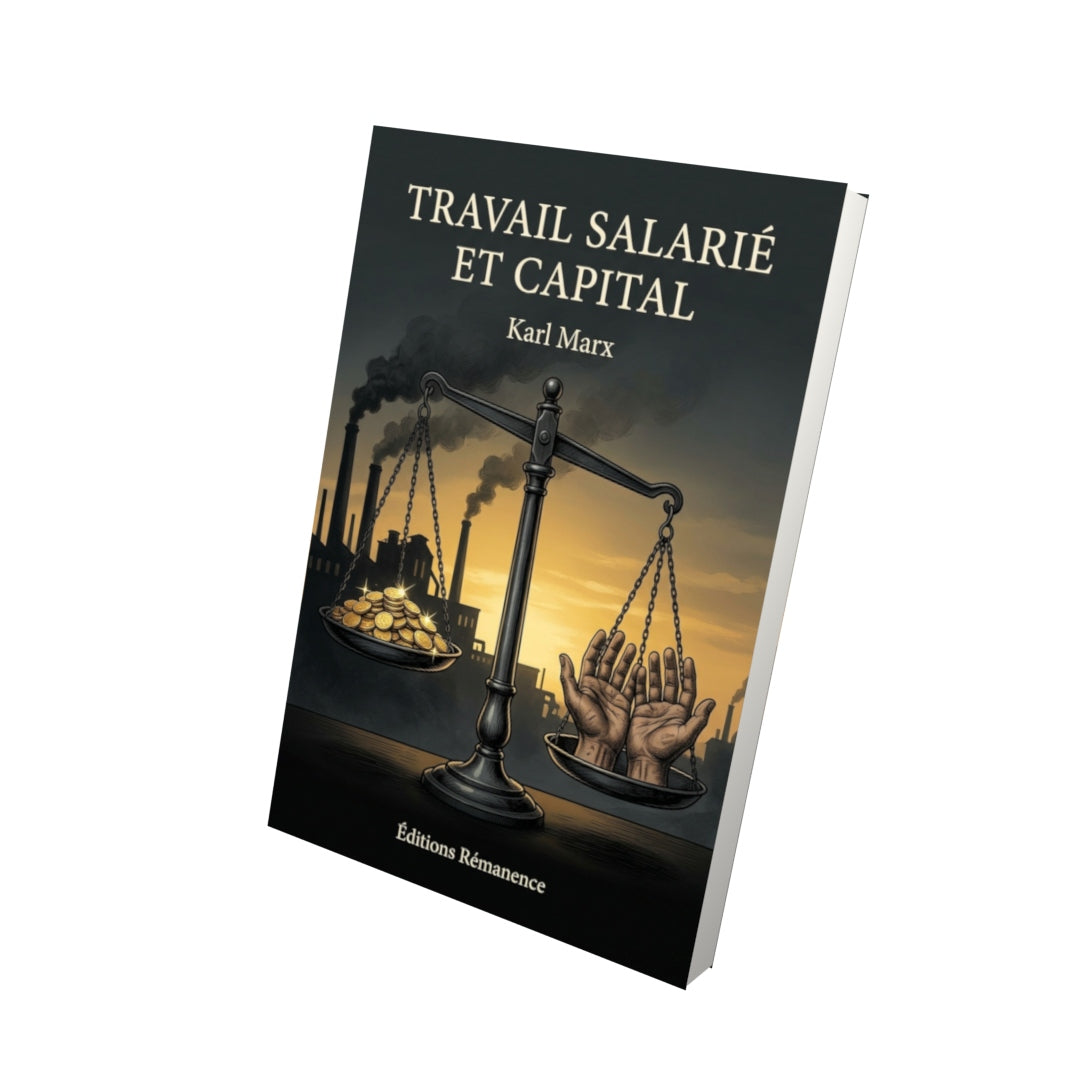 Livre Travail salarié et capital par Karl Marx - Vue 3D - Editions Remanence