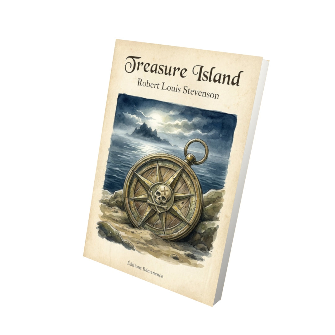Livre Treasure Island – Robert Louis Stevenson - Vue 3D - Editions Remanence