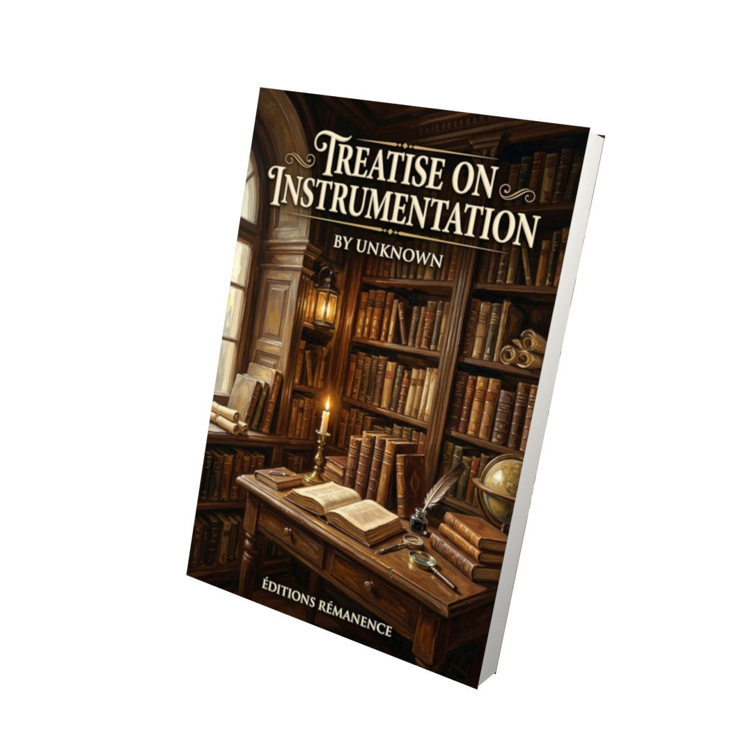 Livre Treatise on Instrumentation - Vue 3D - Editions Remanence