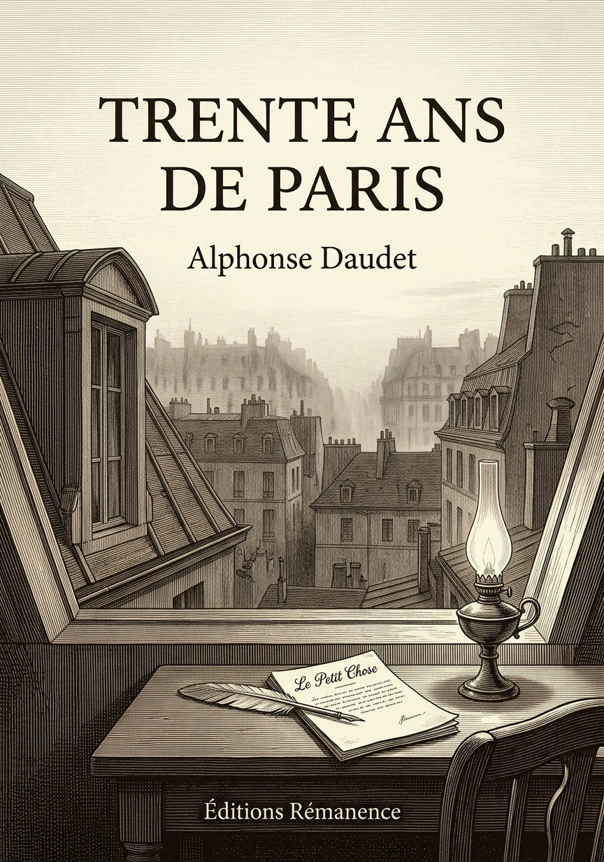 Livre Trente ans de Paris par Alphonse Daudet - Couverture - Editions Remanence