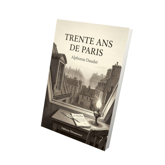 Livre Trente ans de Paris par Alphonse Daudet - Vue 3D - Editions Remanence