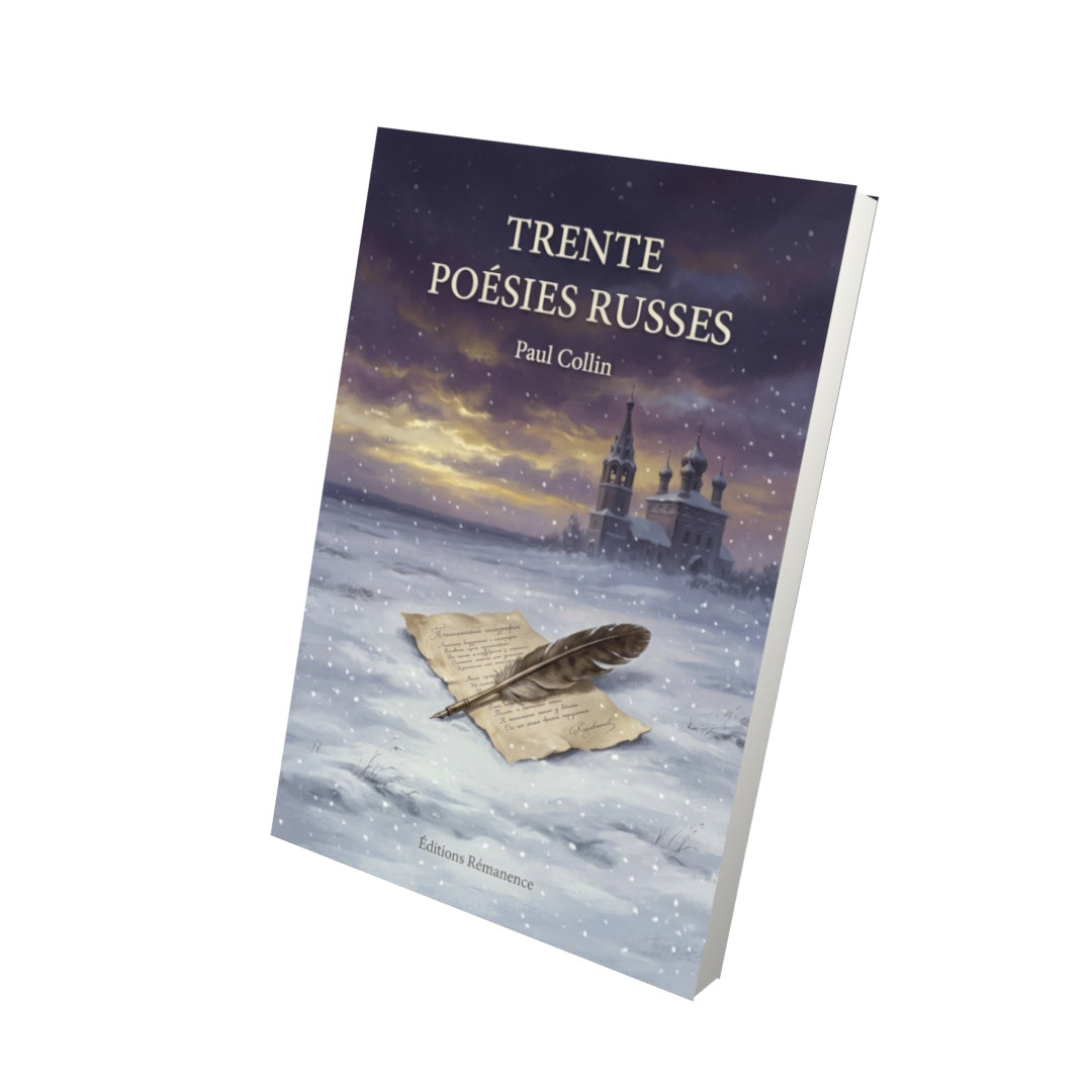 Livre Trente poésies russes par Paul Collin - Vue 3D - Editions Remanence