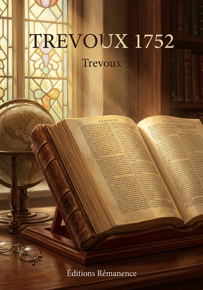 Livre Trevoux 1752 par Trevoux - Couverture - Editions Remanence
