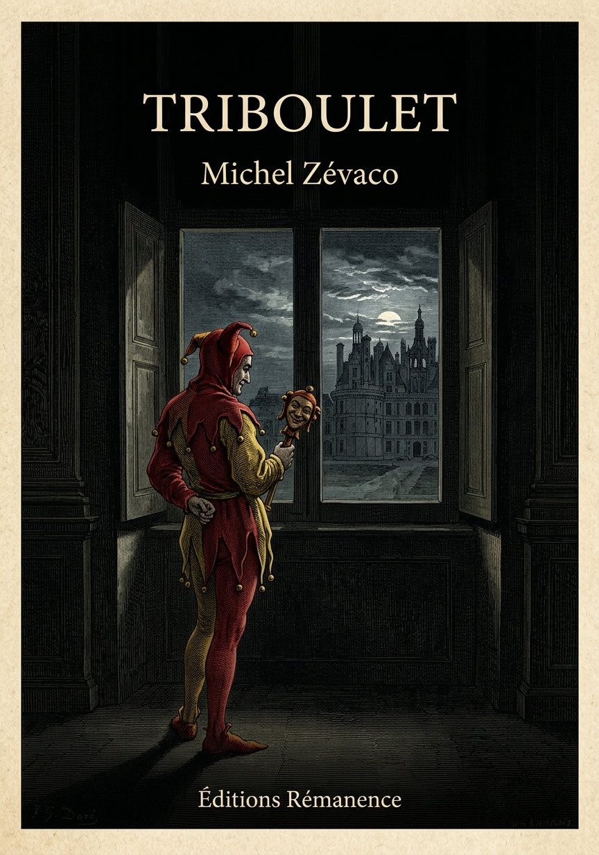 Livre Triboulet par Michel Zévaco - Couverture - Editions Remanence