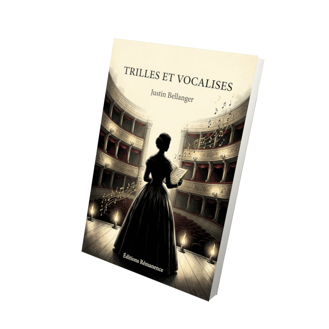 Livre Trilles et Vocalises par Justin Bellanger - Vue 3D - Editions Remanence