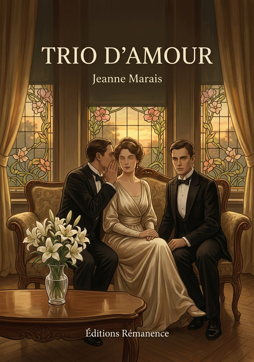 Livre Trio d’amour par Jeanne Marais - Couverture - Editions Remanence