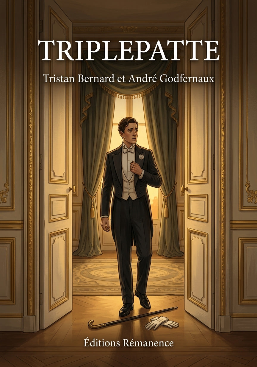 Livre Triplepatte par Tristan Bernard et André Godfernaux - Couverture - Editions Remanence